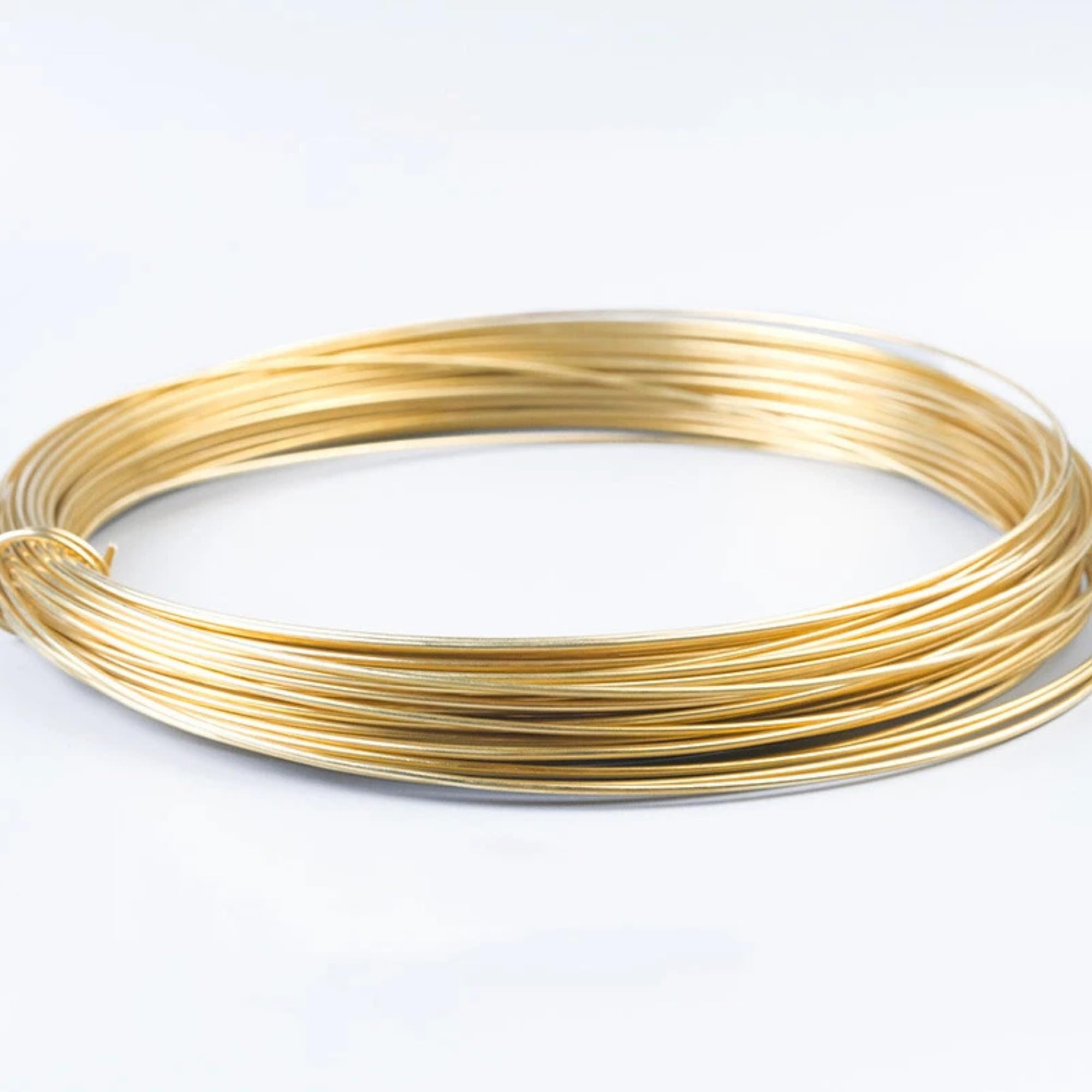10 Meter - 18 Gauge (1.22mm) - Brass Wire - Golden Wire - Jewellery Making & Artistic - Imitation - Beading-image-24