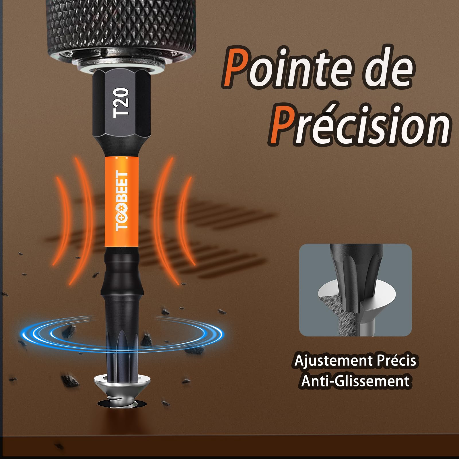 Jeu de 90 Embouts de Vissage Professionnels 50 mm (Torx, PH, PZ, Hex, Fente), Acier S2 Magnétique, Embouts pour Visseuse à Choc, Tige Hexagonale 1/4" avec Boîte de Rangement