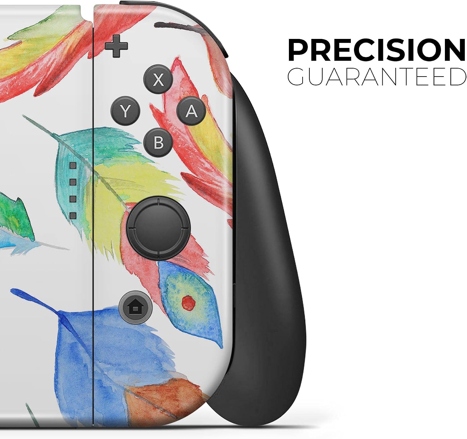 Design Skinz - Compatible with Nintendo 3DS XL - Skin Decal Protective Scratch-Resistant Removable Vinyl Wrap Cover - Vibrant Colorful Brushed Feathers