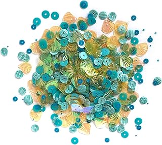 Loose Bulk Cupped Sequins for DIY Arts Crafts Projects Seashell Mix Assorted Sizes 100 Grams 8000 Pieces