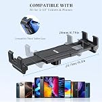 OHLPRO Tablet Holder for Car & Truck Dashboard Heavy Duty iPad Mount with Drill Base 360° Rotating Arm, Compatible with 5"-13" Tablets & Phones, Kindle, Ideal for Commercial Vehicles, Wall, Desk