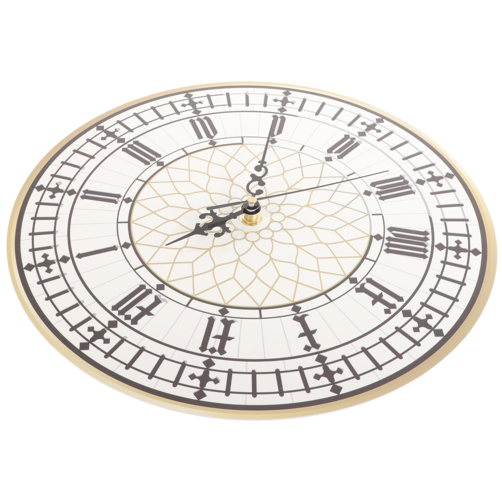 Horloge murale sans tic-tac Big Ben INOOMP ronde pour éliminer les bruits de bureau