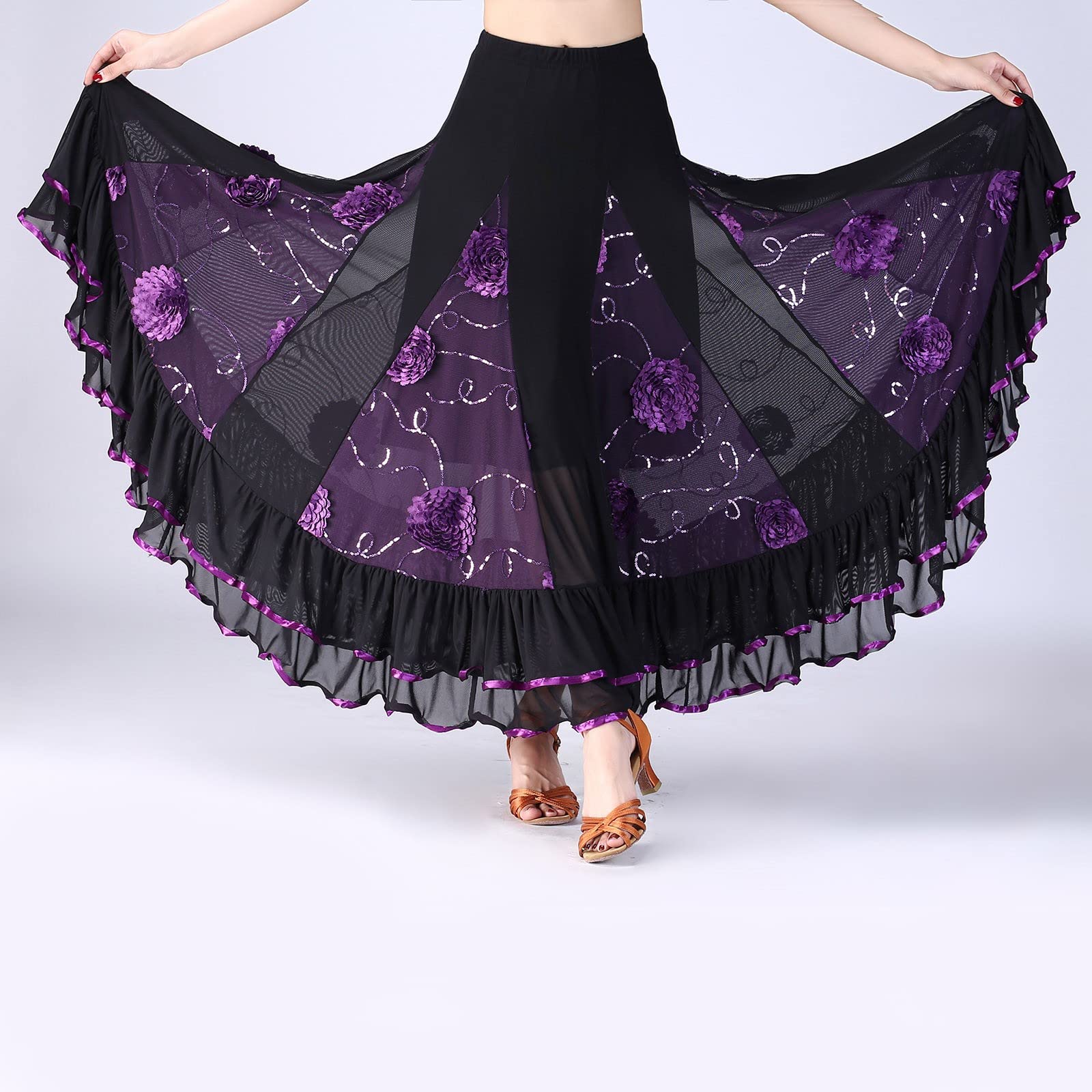 Tutu Donna Classico Elastico Tutu a Vita Alta a Pieghe alla Moda Classico Svasato Semplice Casual Principessa per Adulti Retro Anni '80 Costume da Festa di Carnevale Gonna Tulle Donna