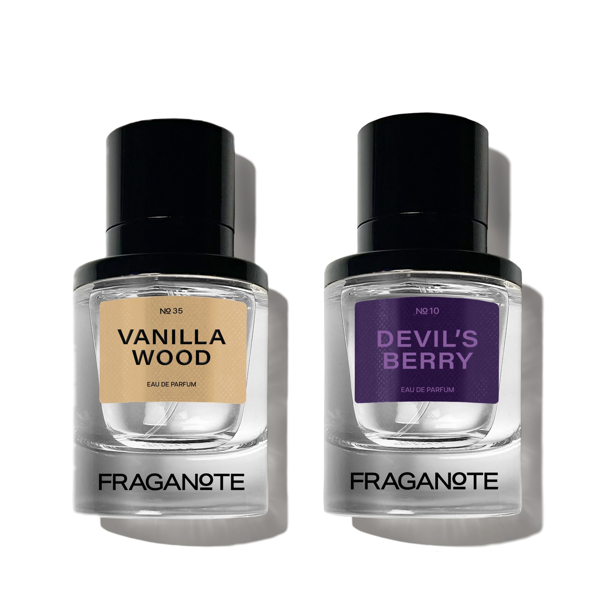 Fraganote Devil’s Berry & Vanilla Wood Eau De Parfum Combo (50ml Each) | Fruity & Woody Luxury Fragrance for Women | Long-Lasting Scent | Ideal Gift for Special Occasions