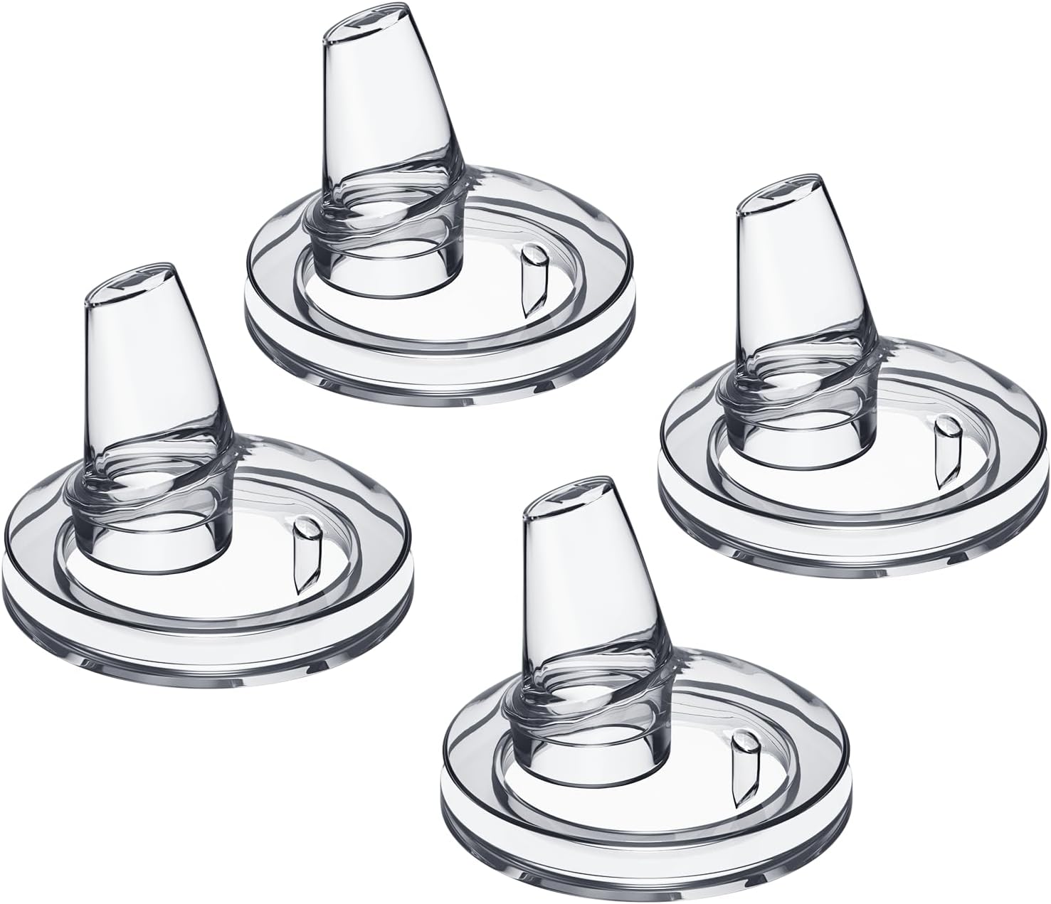 Sippy Nipples for Mam Bottles, Soft 100% Silicone Sippy Spout Nipples, Transition Cup Replacement Baby Bottles Nipple, 6m+, 4 Count