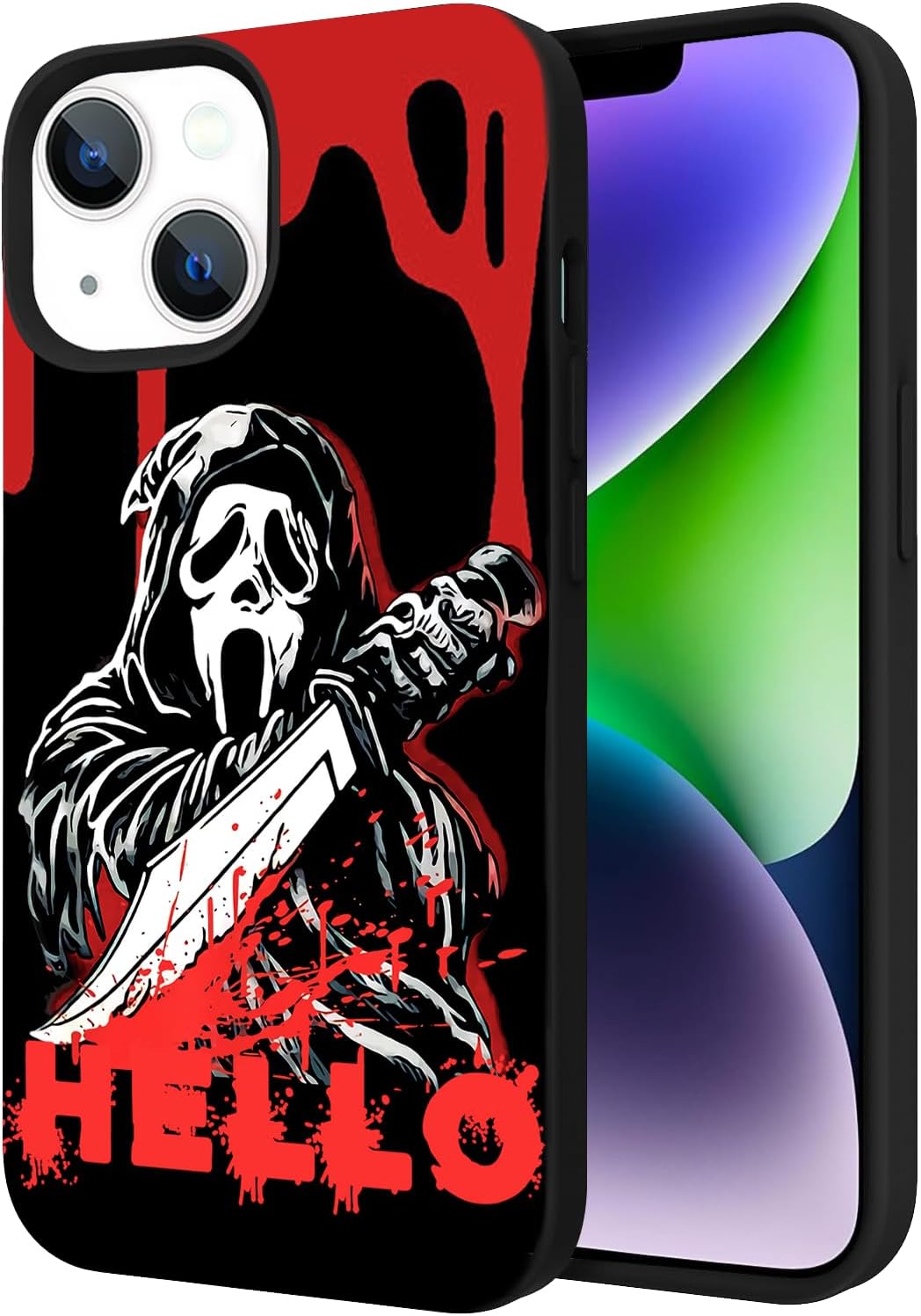 Cool Skull Scream Phone Case for iPhone 13/14,Horror Movie