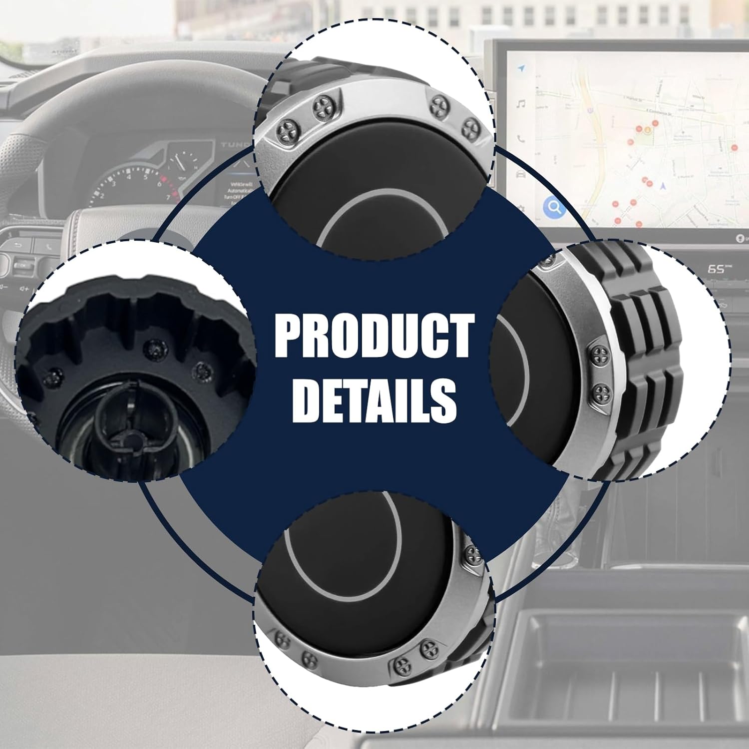 Volume Knob Replacement Compatible with 2022-2025 Toyota Tundra & Sequoia, Radio Power Control Knob Replacement for Tundra & Sequoia with 14" Display, OE Replace# 86128-0C060