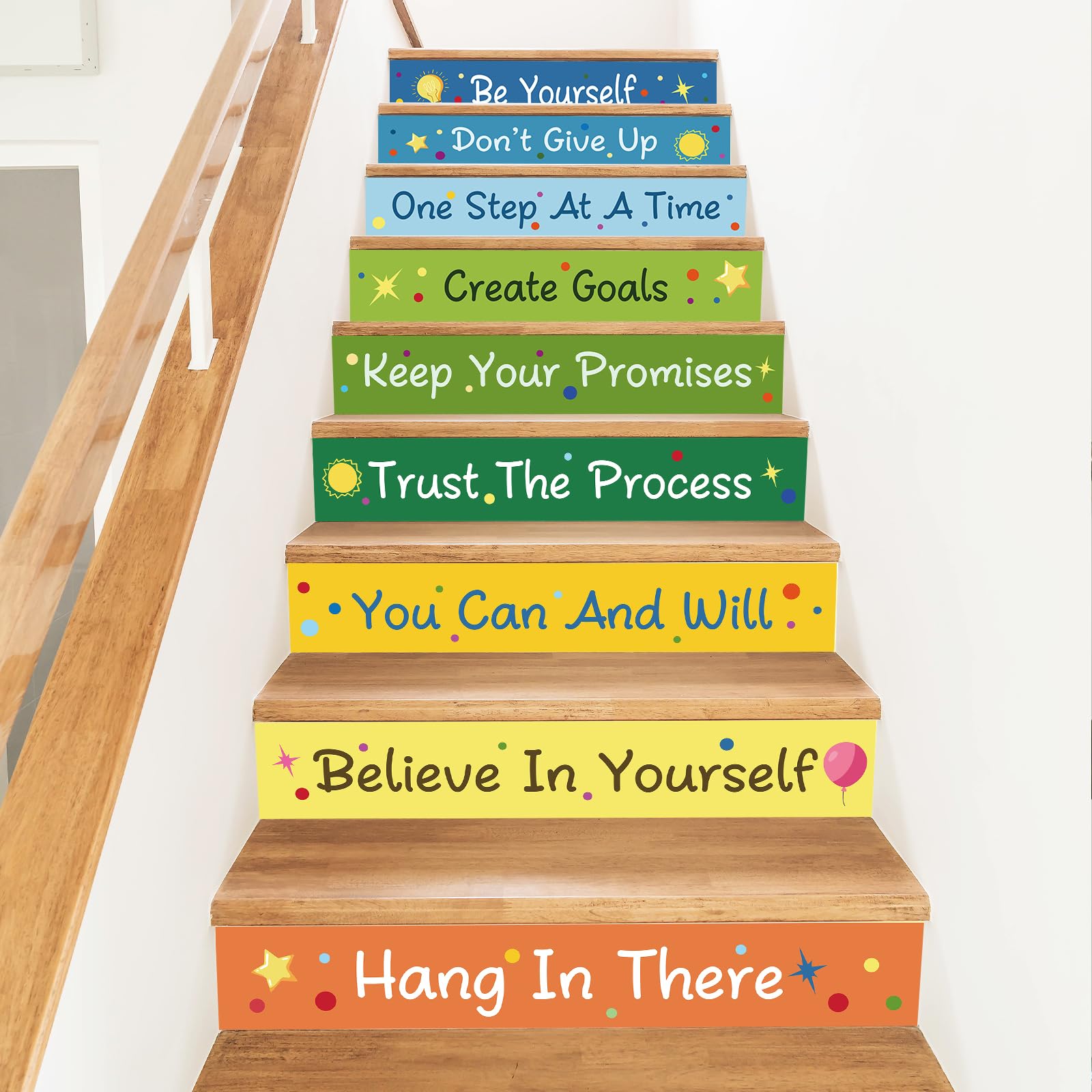 Pegatinas para escaleras de vinilo para proteger y decorar zonas de paso con frases PLIGREAT