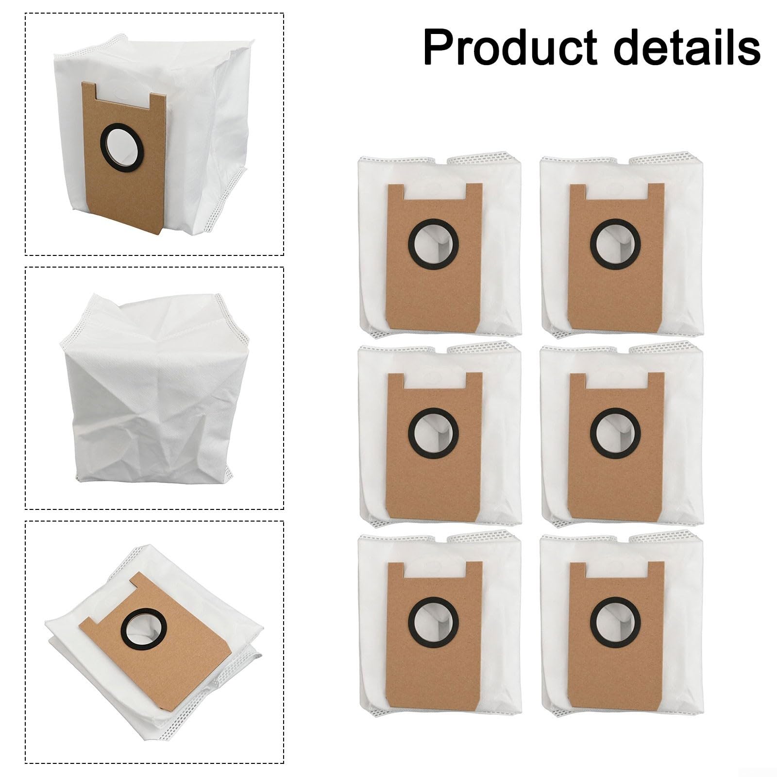 Produktbild von 10er-Set Staubsaugerbeutel Für Ultenic TS/TS1/T10 Pro – Vlies, 4-lagig, Große Kapazität, Wechselfertig