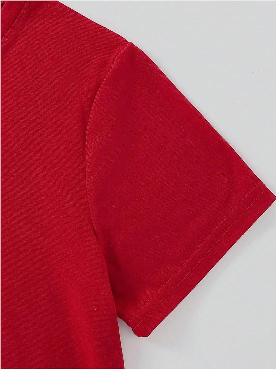 SweatyRocks Women's Christmas Tree Graphic Short Sleeve T Shirts Casual Crew Neck Going Out Tees - Image 4