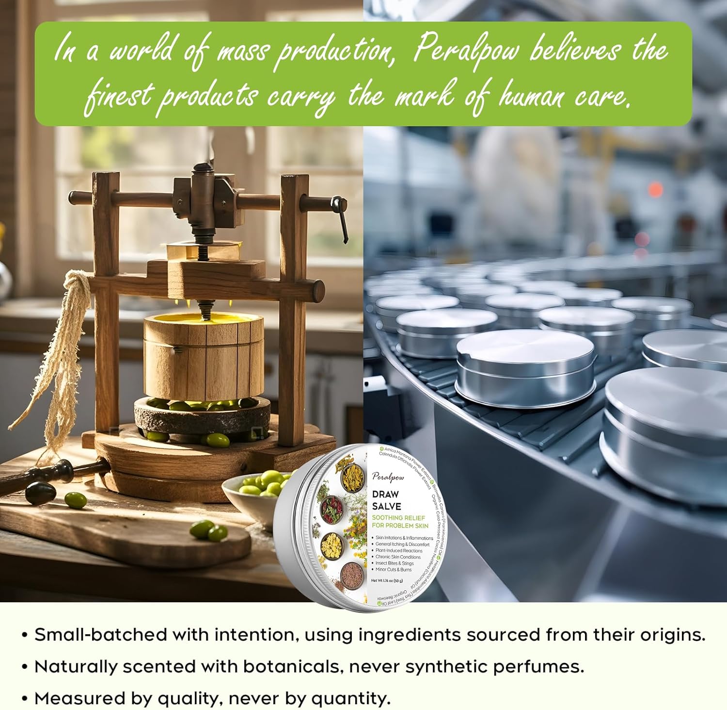 Drawing Salve with Natural Herbal Extracts - Relief for Skin Irritations - Insect Bites & Minor Skin Issues, 1.76 oz - Image 5