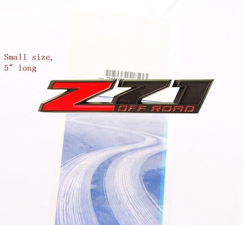 Miniatura 4 de Yoaoo 3x OEM Matt Small Z71 Off Road Grille And Decals Emblems Badge 3D for Silverado 1500 2500Hd Sierra Suburban Colorado Red Black