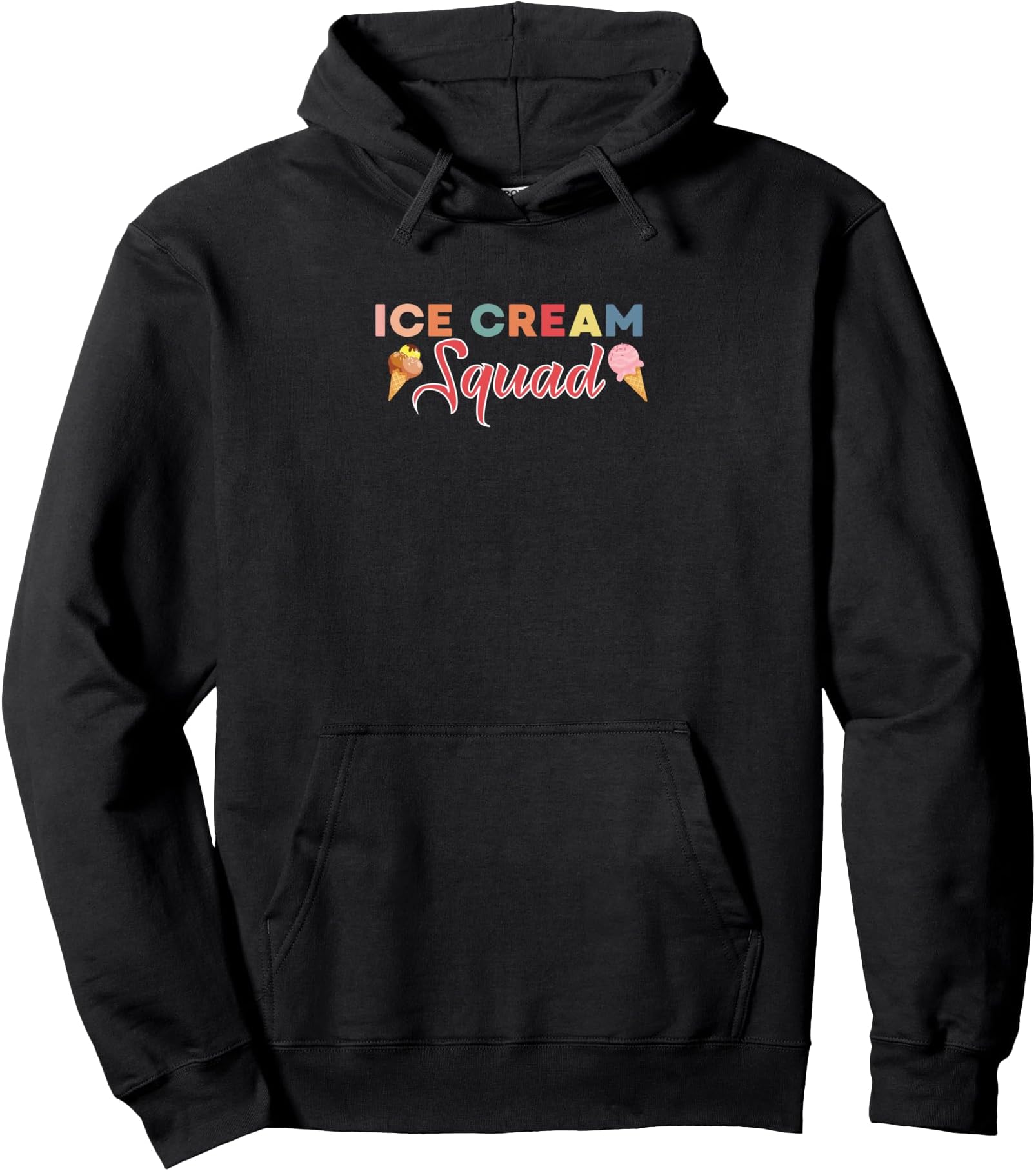 Ice Cream Lover Summer Dessert Popsicle Ice Cream Squad Pullover Hoodie