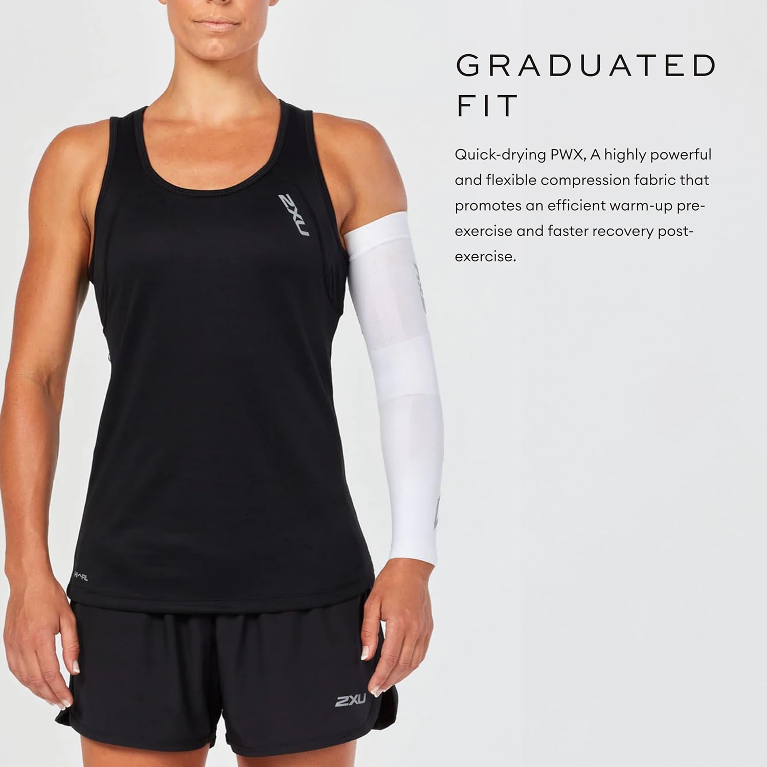 2XU Unisex Compression Flex Arm Sleeve Black/Grey XX-Large - Image 4