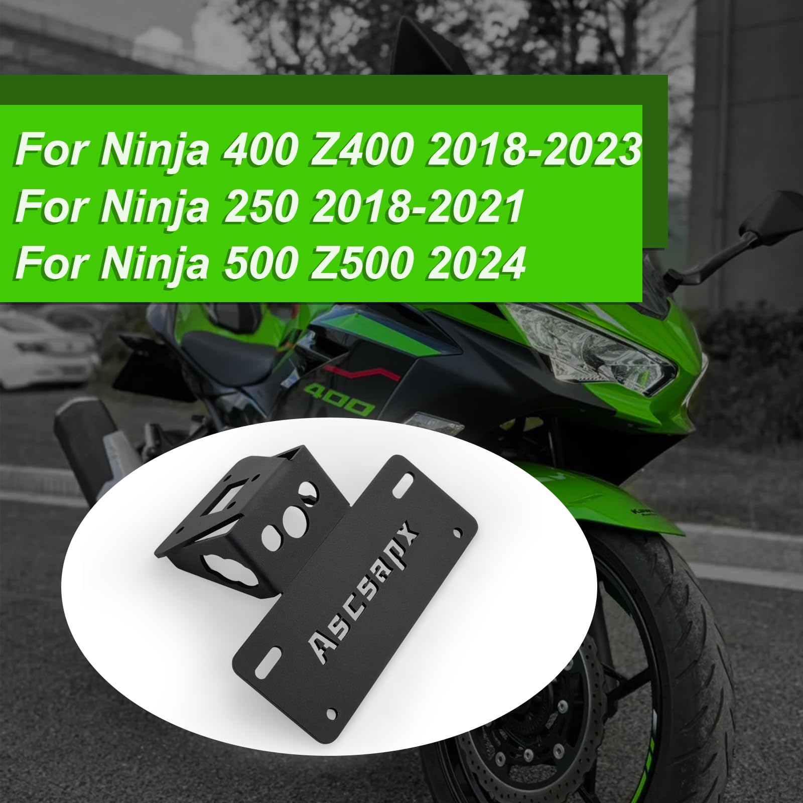 ACTIVE Ninja400 リアカウル ナンバープレートホルダー付き ACTIVE Ninja400 リアカウル ナンバープレートホルダー付き