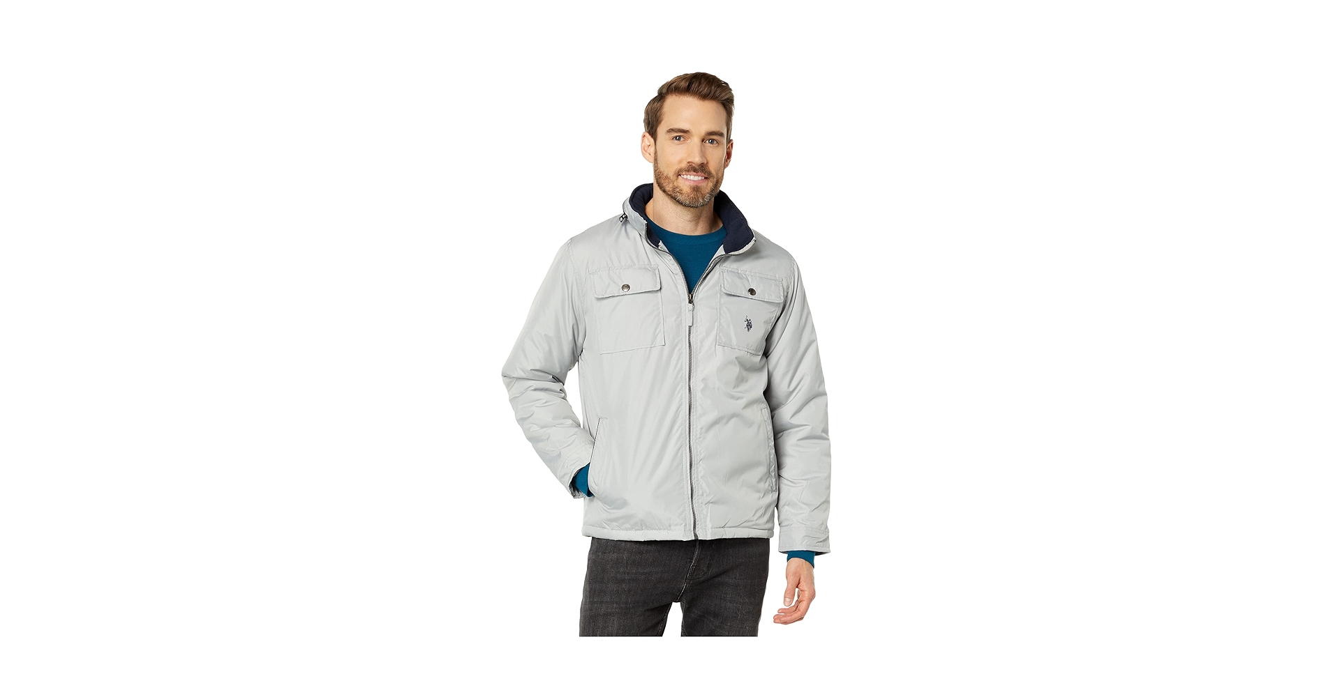 Amazon.com: U.S. POLO ASSN. Bi-Swing Jacket Vapor Grey XL
