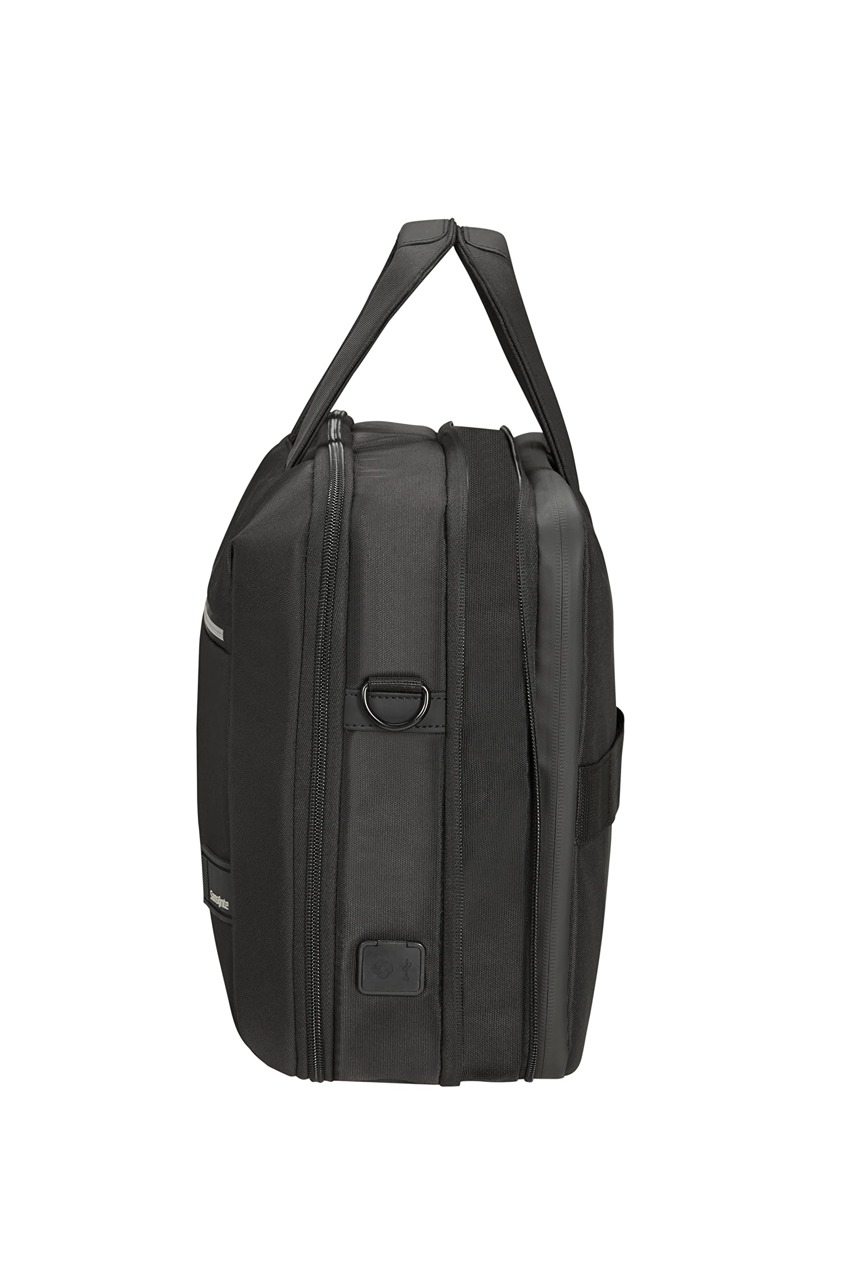 Samsonite Litepoint - borsa per laptop espandibile 15,6 pollici, 40,5 cm, 17,5/22 L, nero (nero)