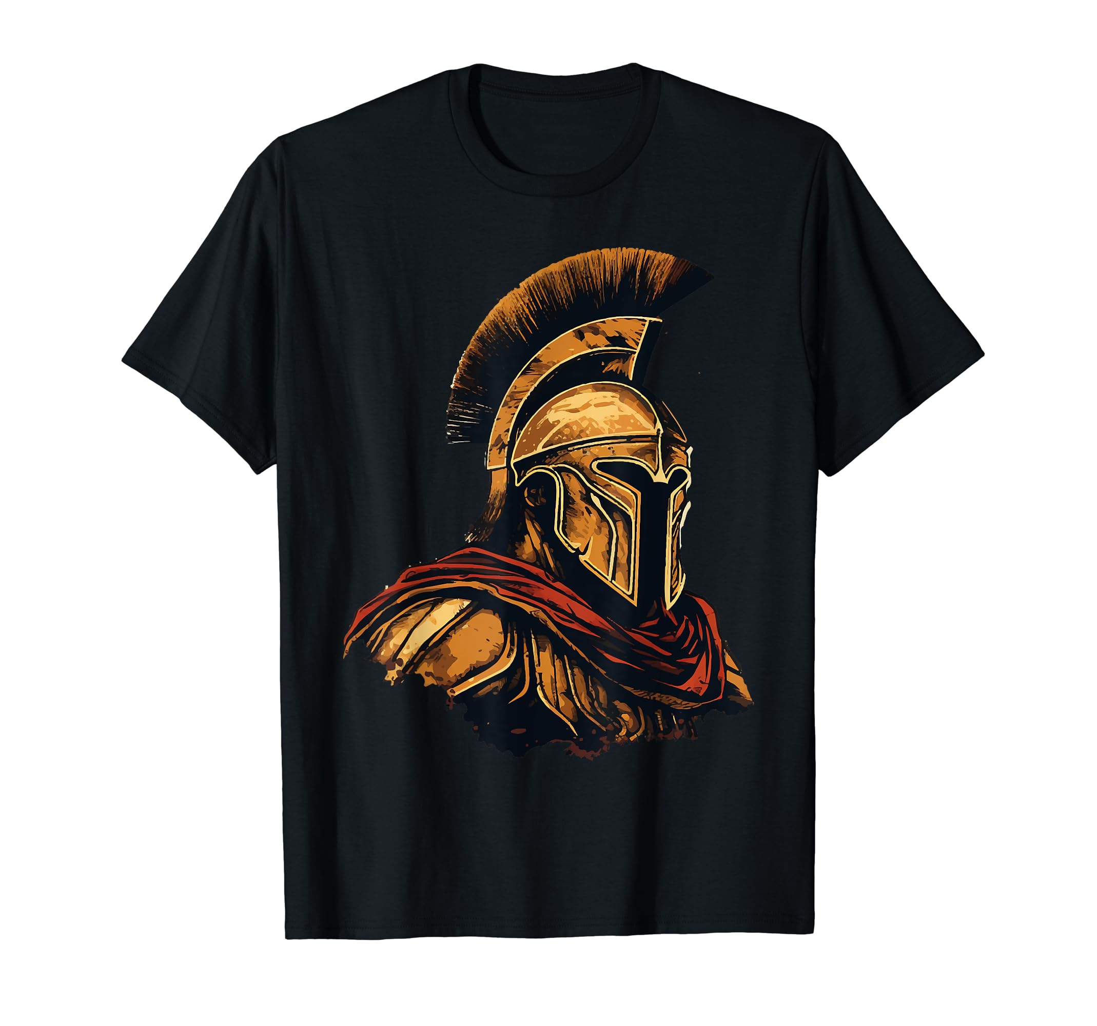 Sparta Shop IBKSparta Gladiator Spartan Leonidas 300 Fighter Spartan Helmet T-Shirt
