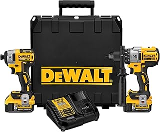 DEWALT 20V MAX XR Cordless Drill Combo Kit, Brushless, 5.0-Ah, 2-Tool (DCK299P2)