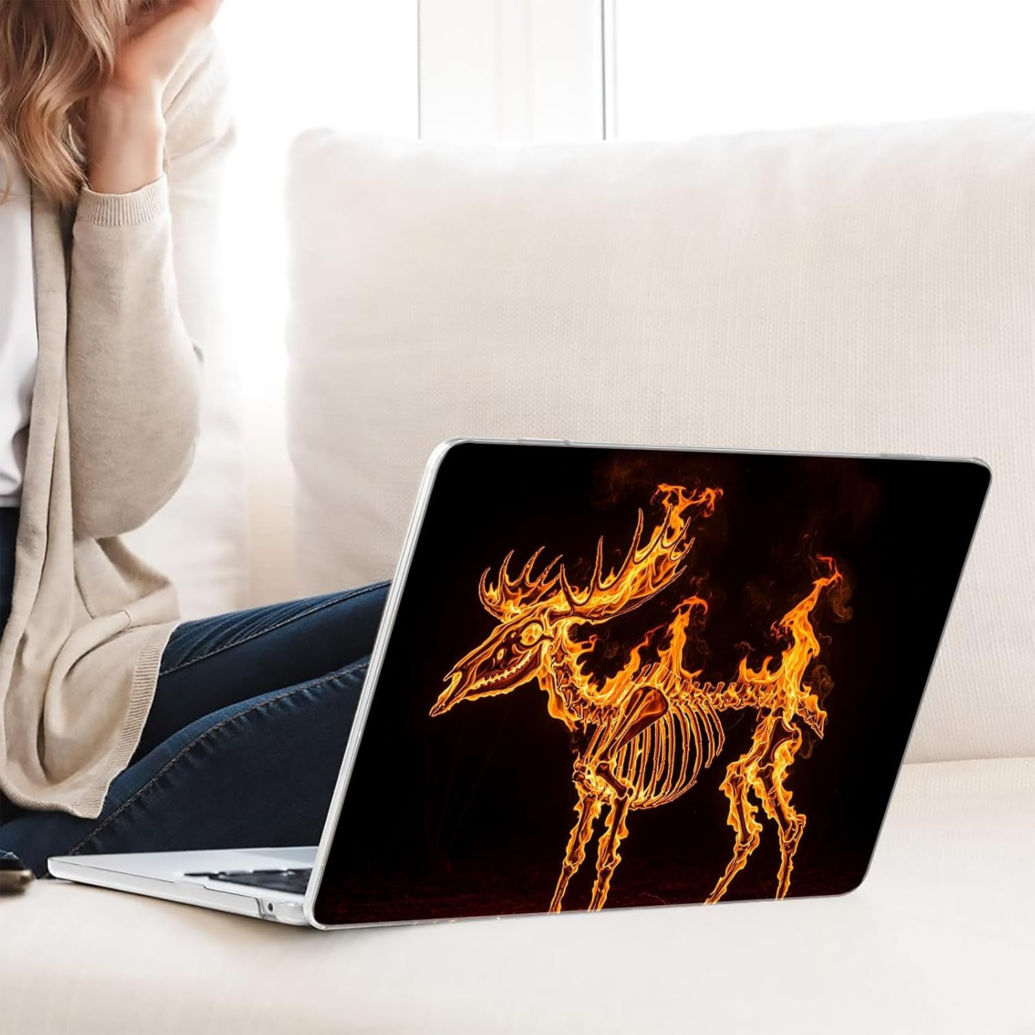 Compatible with MacBook Neo 13-inch, Hard Shell Case with Keyboard Cover and Screen Protector (A3404 A18 Pro chip, 2026 Release) - Moose Skeleton MC22512