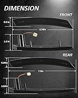 Vista 5 de Bestview Conjunto de luz de posición lateral compatible con MINI Cooper R55 R56 R57 R58 R59 R60 R61 2007-2015, luces de parachoques delantero ámbar
