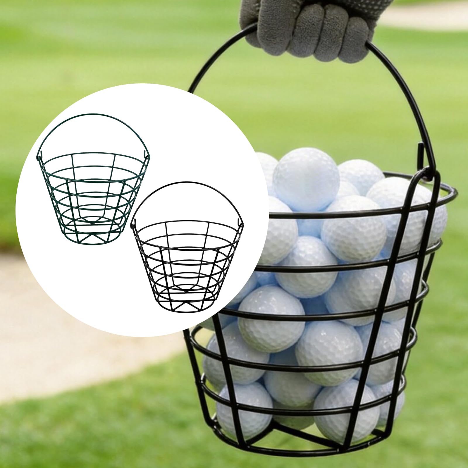 Ballkorb mit klappbarem für 50 Bälle Üben und Trainieren von Golfbällen