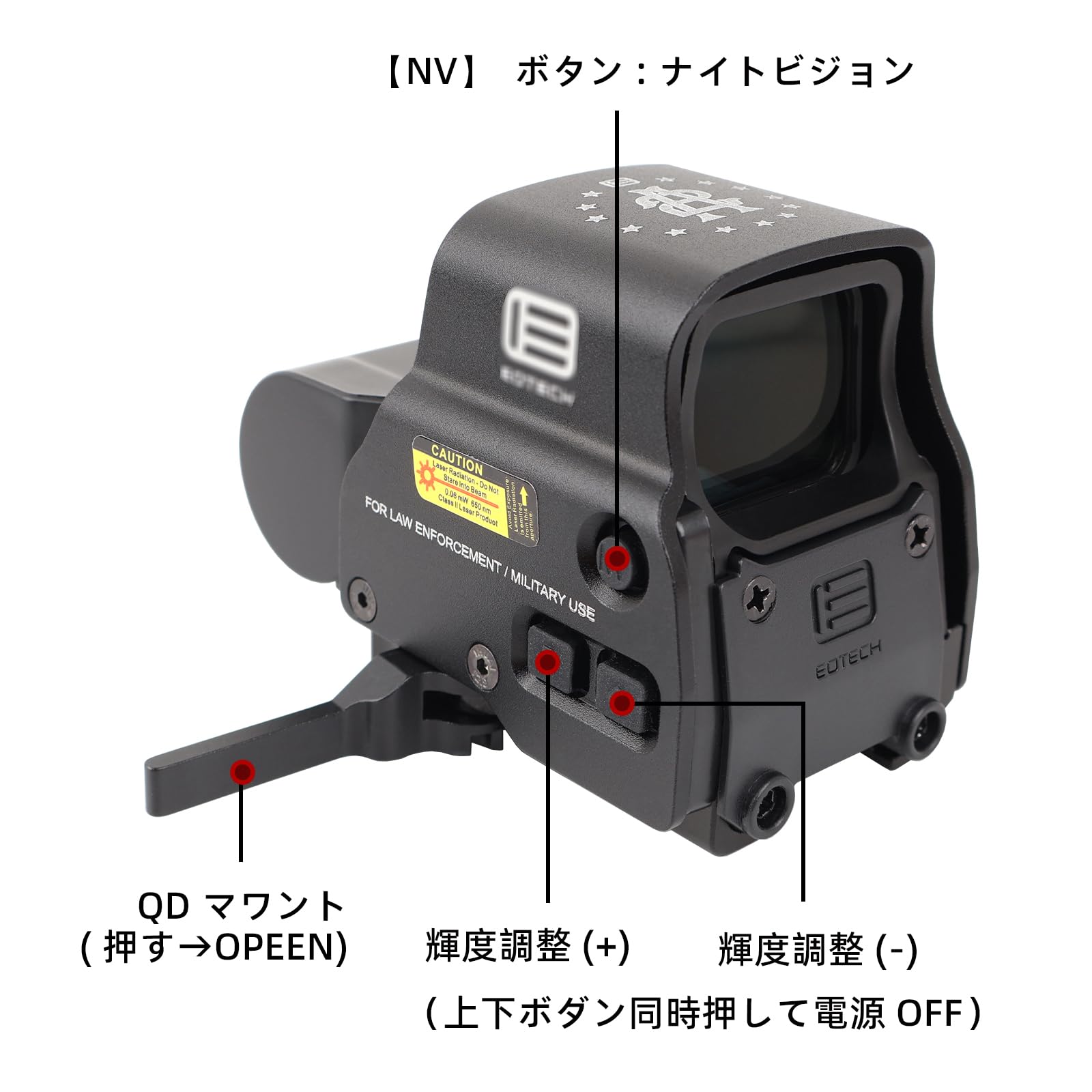 Amazon.co.jp: EXPS3 DCRタイプ ドットサイト 20mmレール対応ホロ