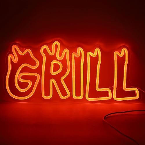 Miniatura 15 de Milkshakes - Letrero de neón LED retro rojo con texto escrito a mano, letrero de decoración de pared para postrería, barra de helado, comedor