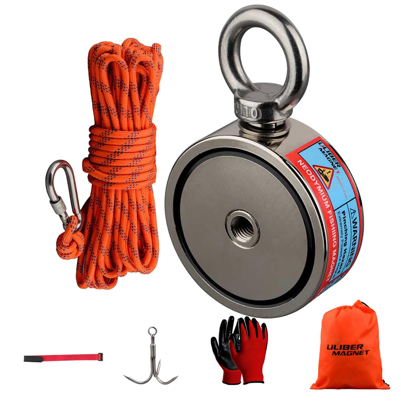 ULIBERMAGNET Aimants de pêche double face super puissants