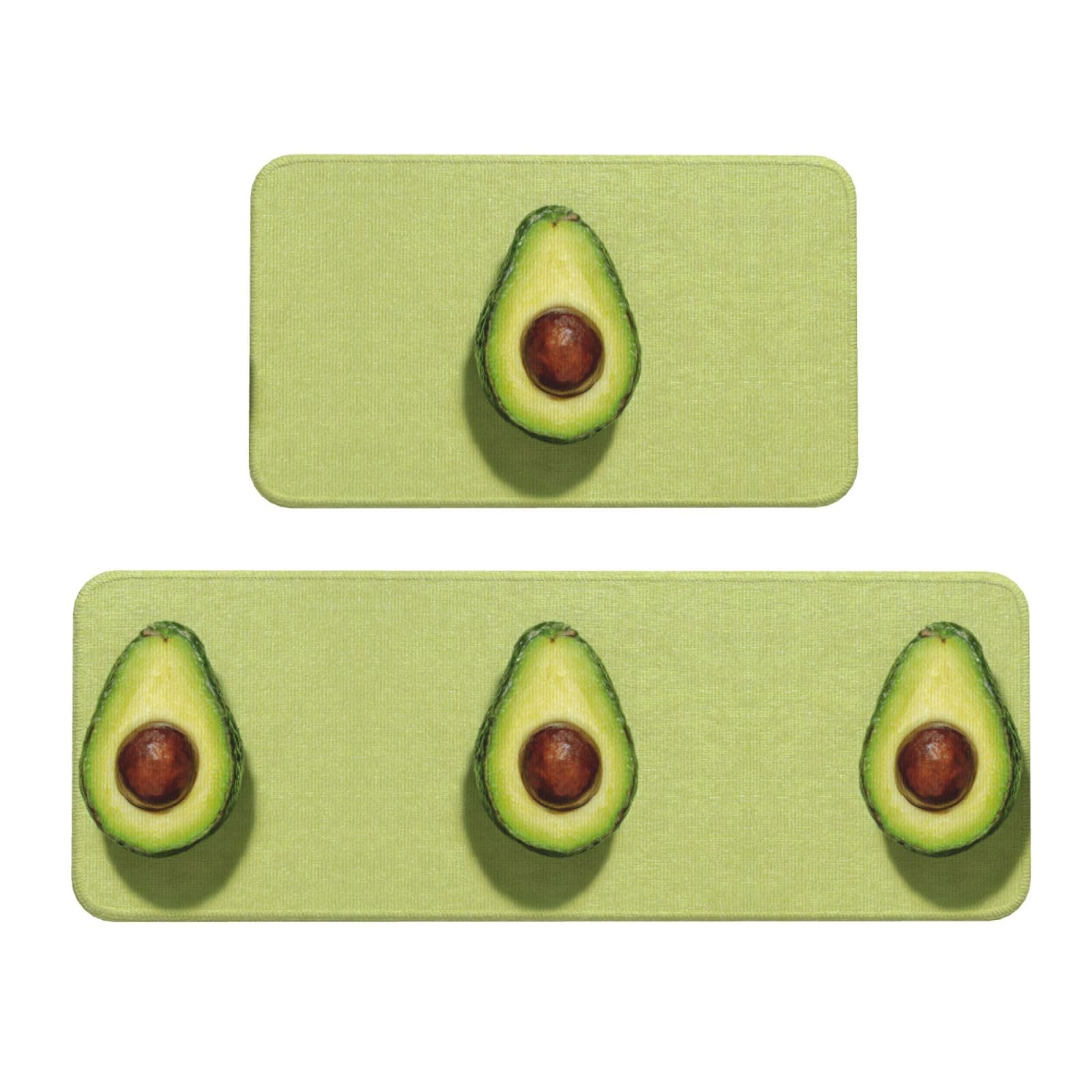 Juego de 2 alfombrillas de cocina lavables y decorativas con base segura para suelo