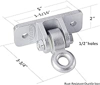 Vista 2 de BETOOLL Colgadores resistentes para columpios Juego de accesorios para columpios Parque infantil Porche Sets de madera para interior y exterior Set