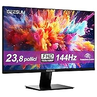 GEESUU Monitor PC 24 Pulgadas, Computer Gaming Pantalla Ordenador 144Hz