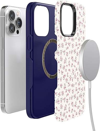 Vista 1058 de Casely - Funda para iPhone 14 Pro Max, Viva La Vida, Frida Kahlo Floral Collage, compatible con MagSafe 10 Frida Kahlo Viva La Vida Collage