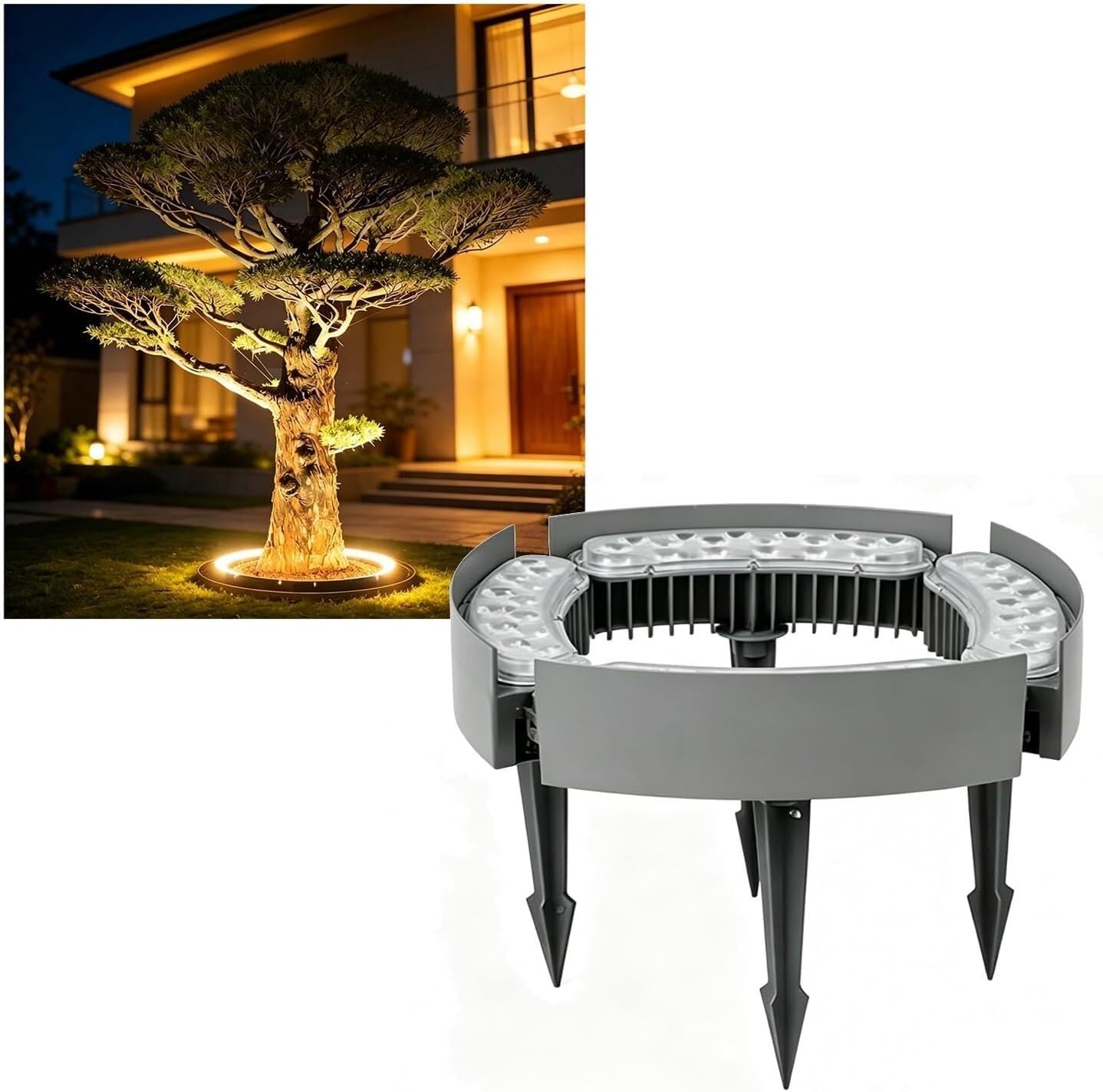 k3Mq9Rw Solar Tree Lights Waterproof Landscape Spotlights, Suitable For Gardens, Courtyards, And Palm Trees(Red,4 Packs)