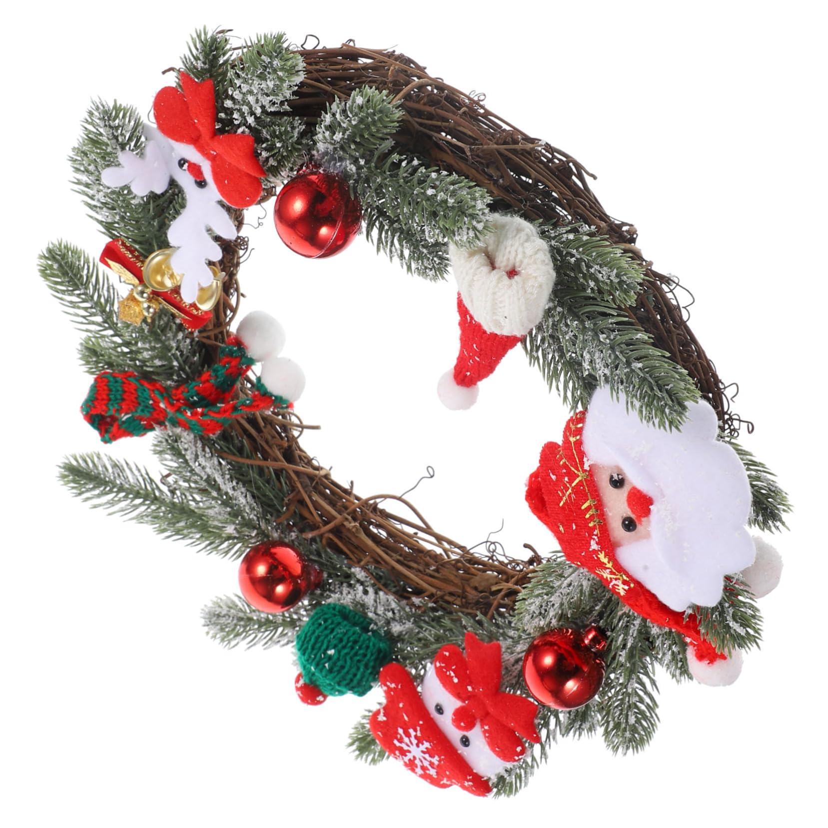 Cabilock Couronne de Noël Décorative Suspendue pour Porte et Mur Ornement pour Salon et - Guide 360