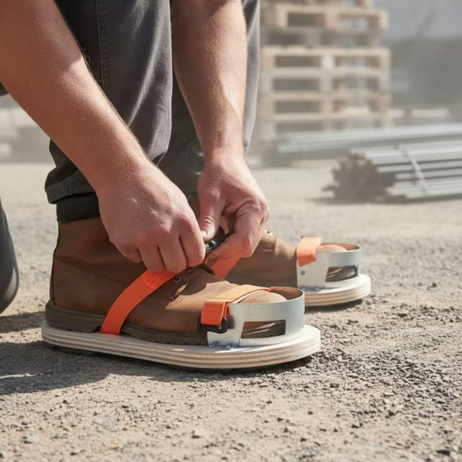 Zoccoli da Lavoro Professionali Scarpe con Suola in Legno Termoprofessionali Calzature per Operai Strali, Lavori Edili