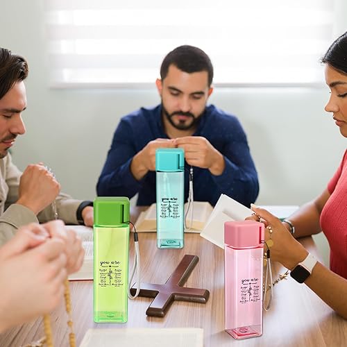 Miniatura 3 de LemonRoad Paquete de 24 botellas de agua cristianas a granel de 17 onzas, regalos de agradecimiento a los empleados, botella de agua de plástico