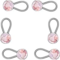 Vista 12 de Extensor de cuello y camisa para camisa de vestir, pantalones de traje, abrigo - extensor de botones (mármol blanco)