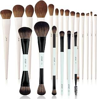 Jessup Juego de brochas de maquillaje de dobl...