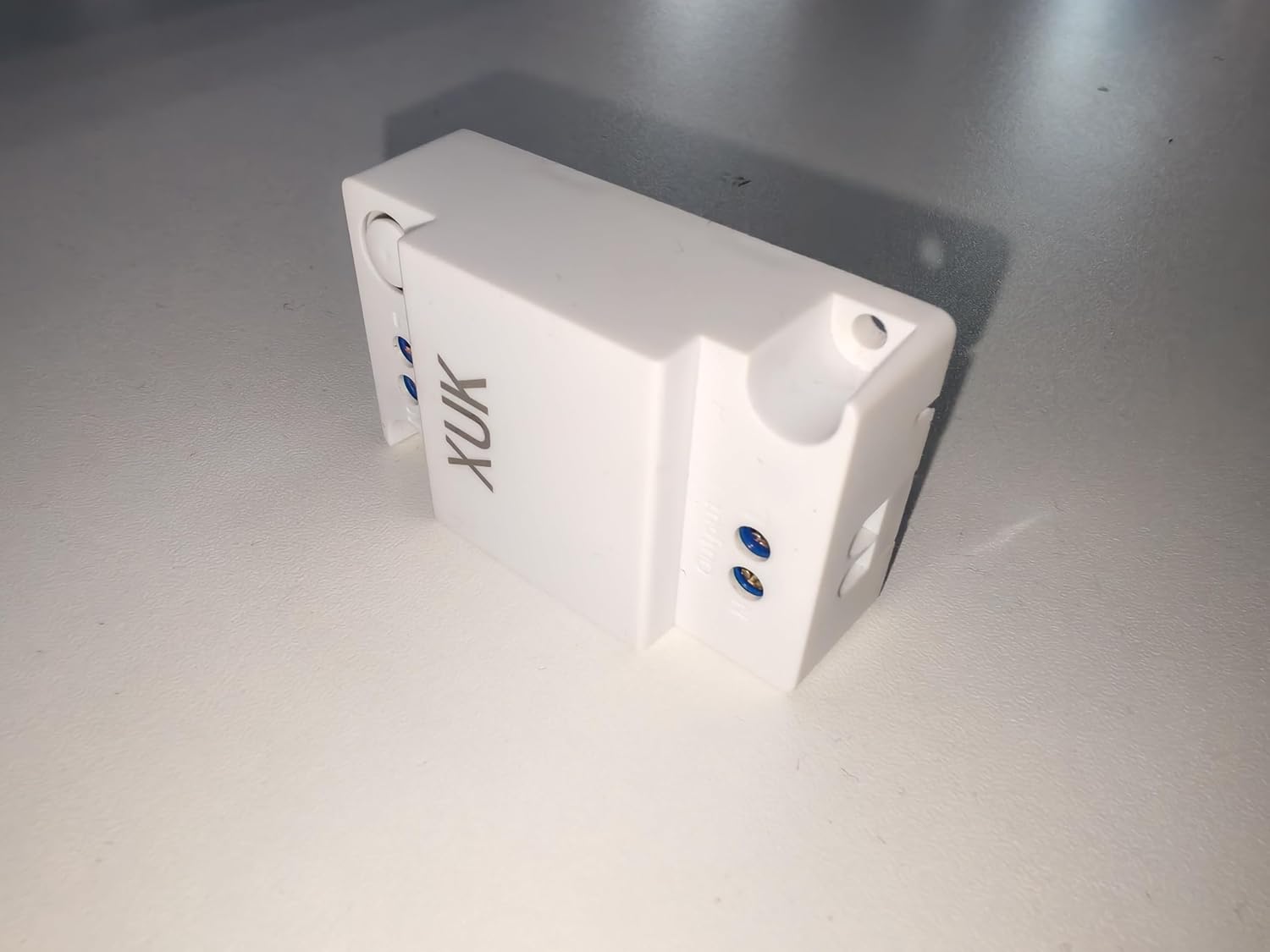 Single Pole Light Switch, Square Rocker Switch, Self-grounding, White