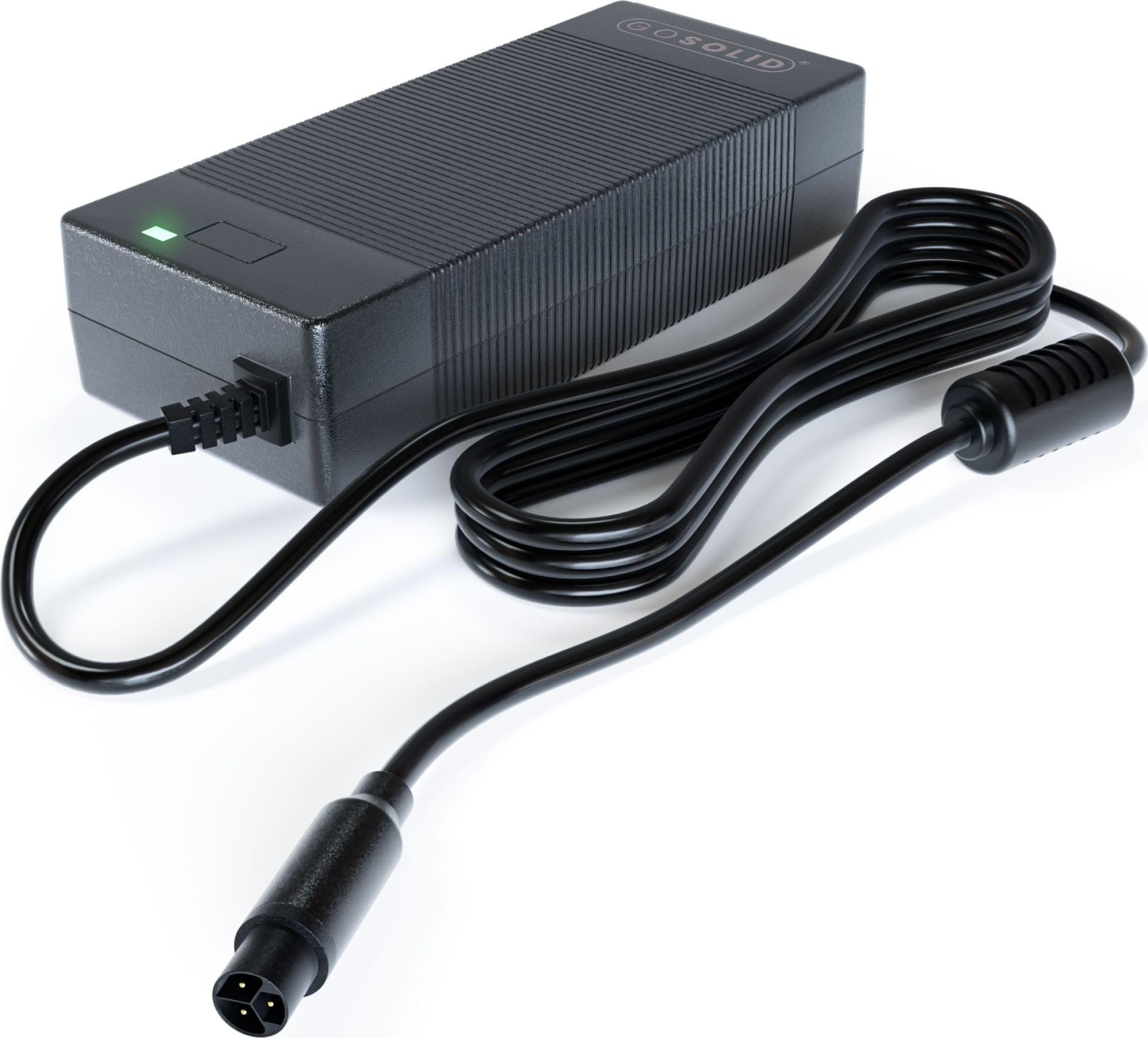 GO SOLID! Chargeur Compatible avec Huyser Maleo, Domaso & Novara vélo électrique 42V/2A (3 Broches)