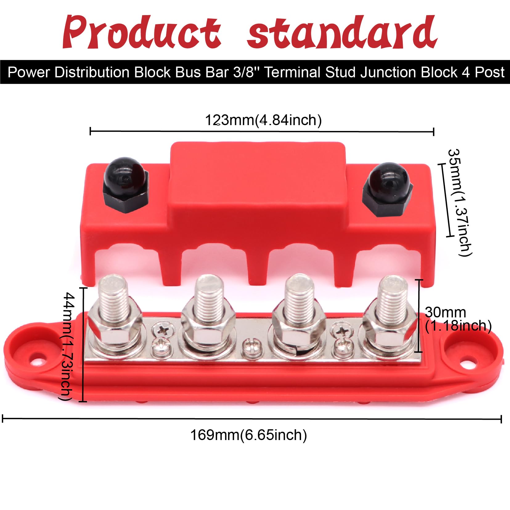 Red Junction Block Snap-on Battery Vehicle Power Tools Automotive Power Distribution Block ...