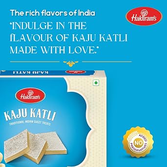 Haldiram's Kaju Katli, Vegetarian, 200 G X 1 Box