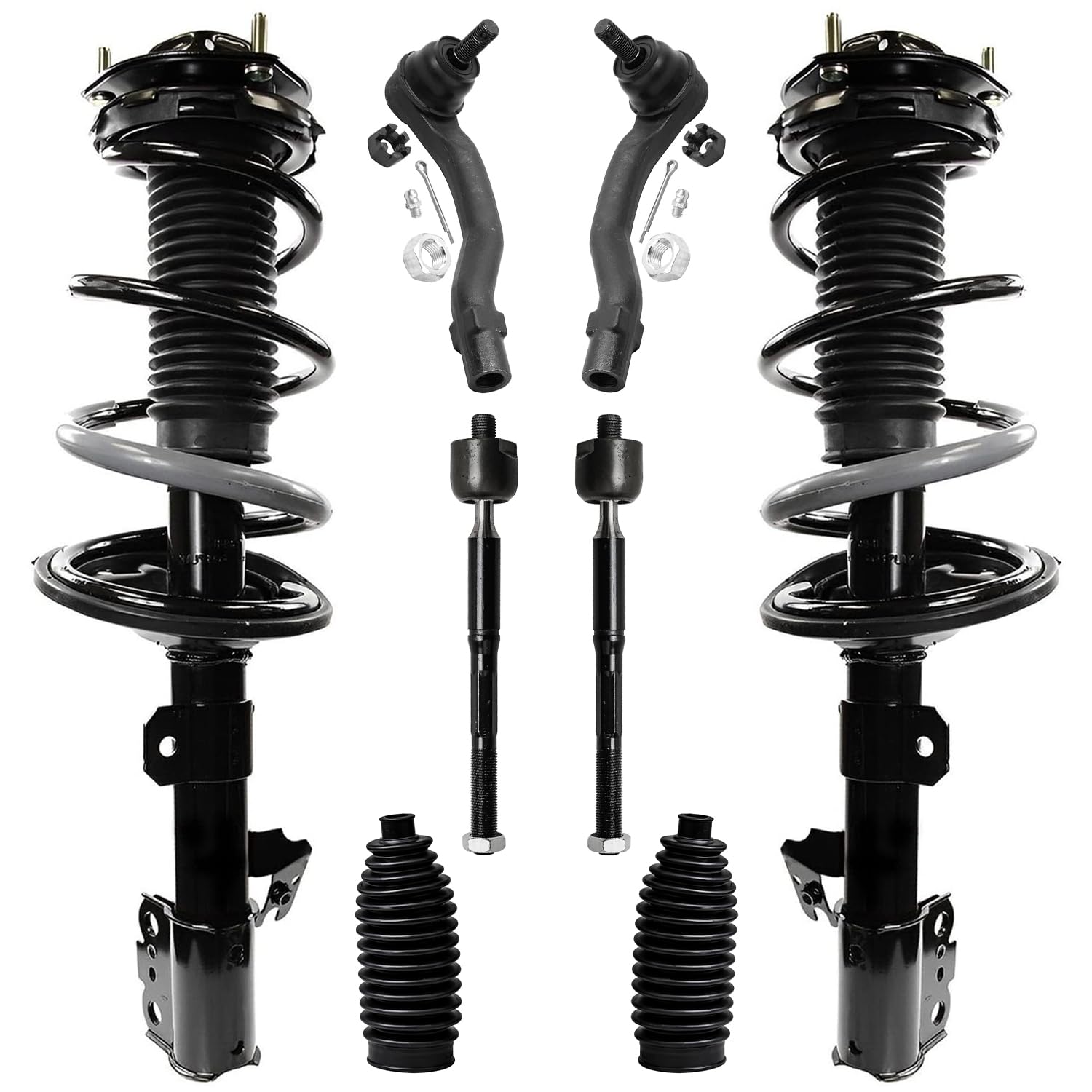 Detroit Axle - AWD Front 8pc Struts Kit for 2001 2002 2003