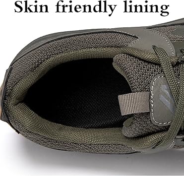 Leichtrit Zapatos para Peso Muerto,Zapatillas De Entrenamiento Gimnasio,Calzado Deportivo para Hombre,Fuerte Resistente Al Desgaste,Adecuado Ciclismo,Jogging,Camping,Senderismo5