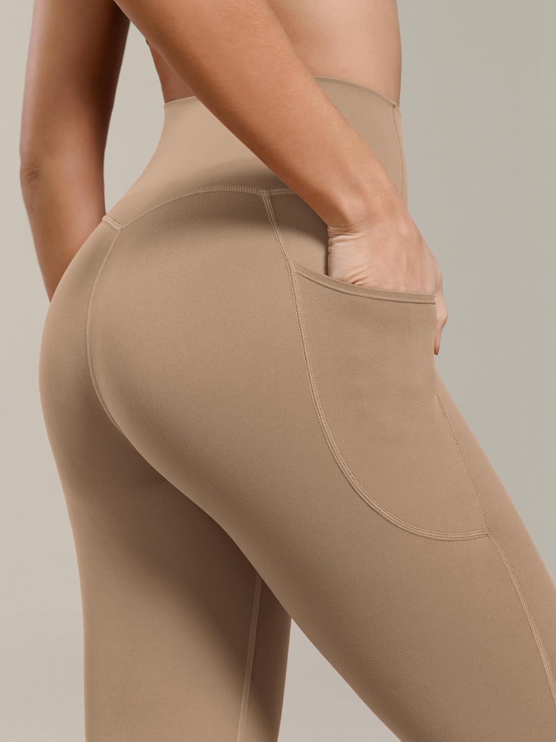 ODODOS Buttery Soft Lounge Yoga Capris with Pockets for Women, 14" / 19" / 21" High Waist Capri Leggings
