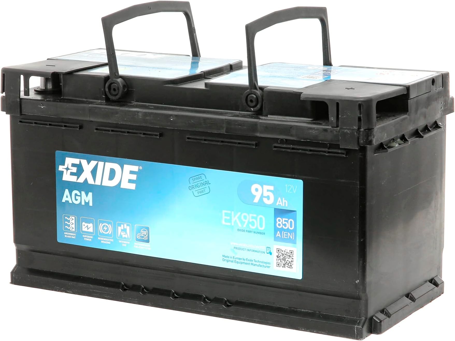 Exide - Car Battery EK 950 12V 92Ah 850A