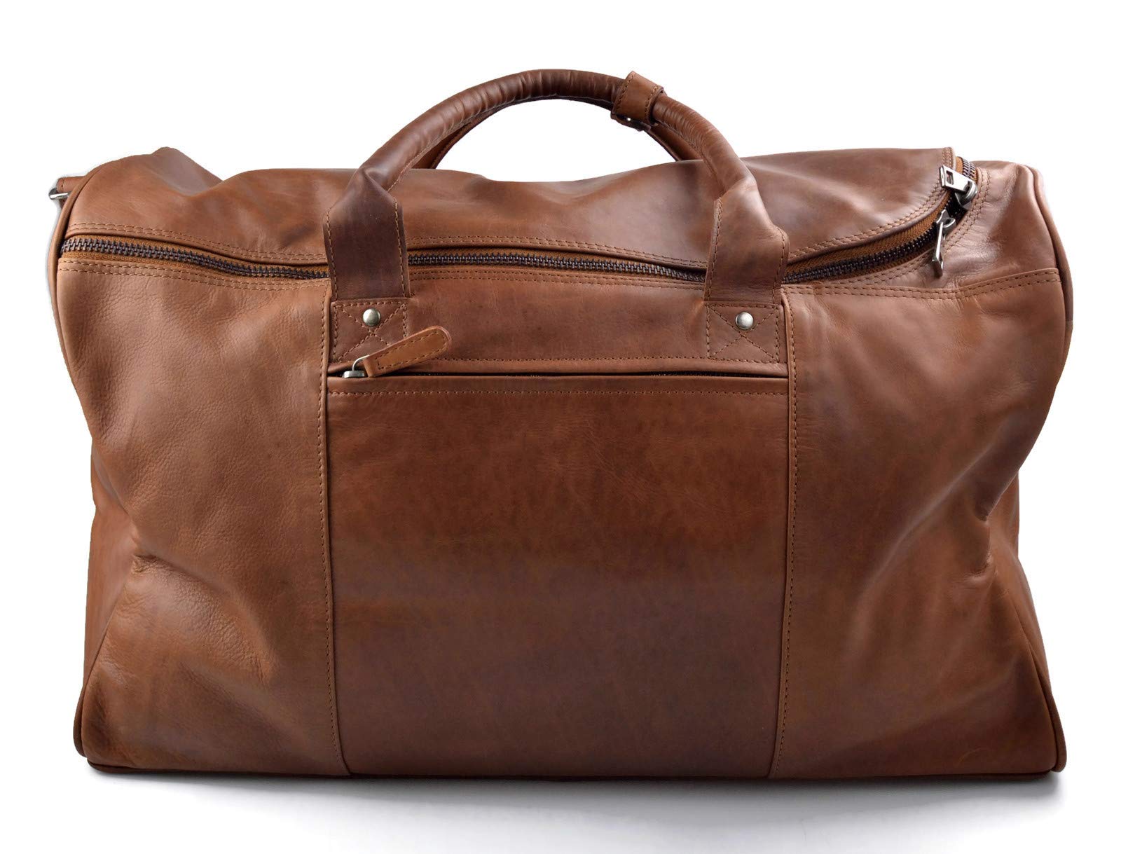 Bolsa de viaje de cuero maleta de cuero equipaje de mano bolsa de viaje grande de cuero XXL bolsa de viaje de mano marrón