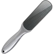 OWIIZI Double Sided Foot Callus Remover Nano Glass Foot File Durable Foot Scrubber Pumice Stone with Handle for Feet Exfoliation Pedicure Tools for Feet Care Exfoliate Dry & Hard Skin Grey