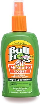 Bullfrog Mosquito Coast Bug Spray Insect Repellent + Sunscreen SPF 50, Pump Spray 4.7 Fl Oz